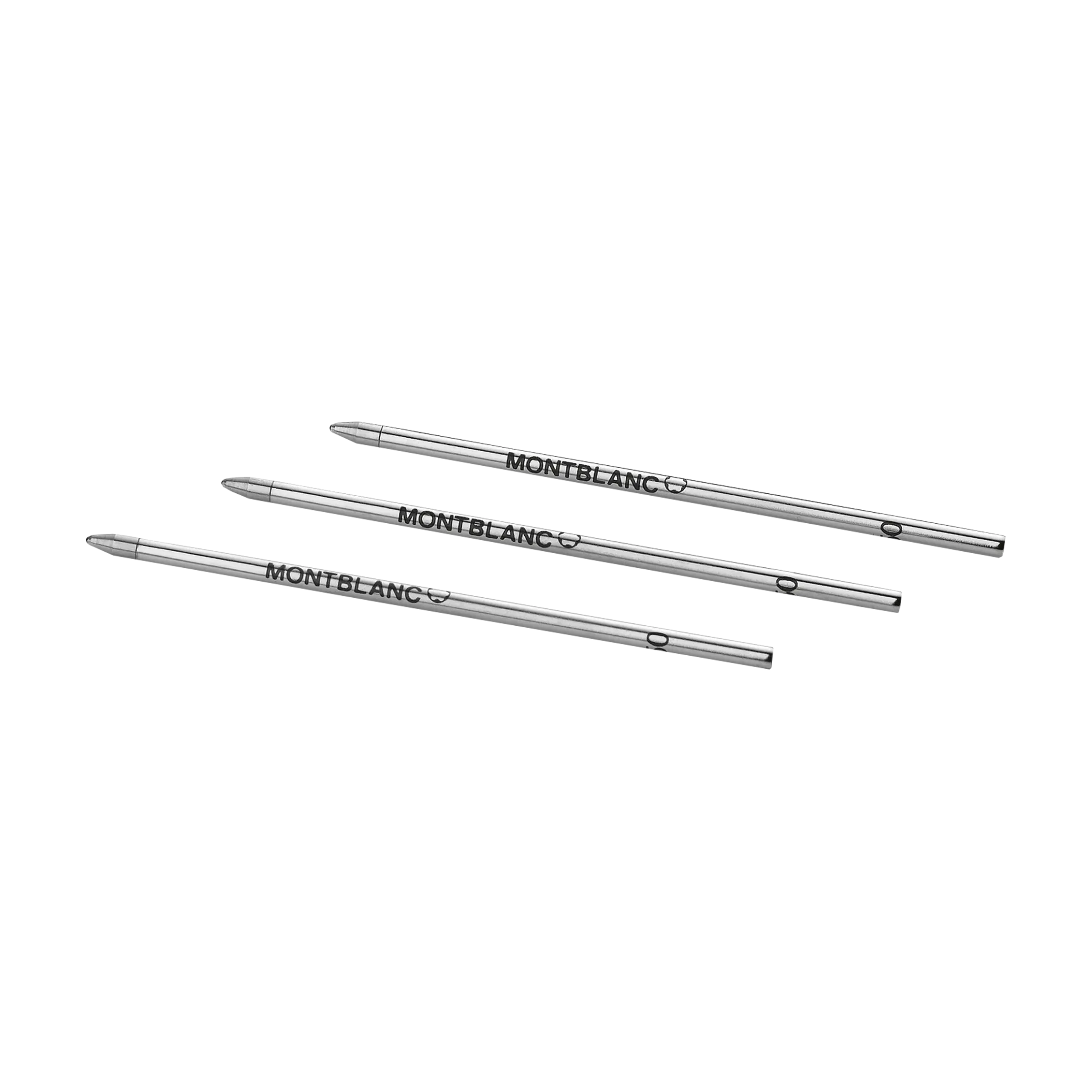 3 Ballpoint Small Refills, Mystery Black - Medium