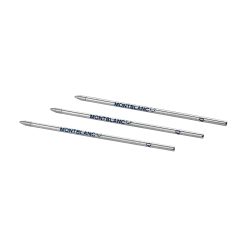 3 Ballpoint Small Refills, Royal Blue - Medium
