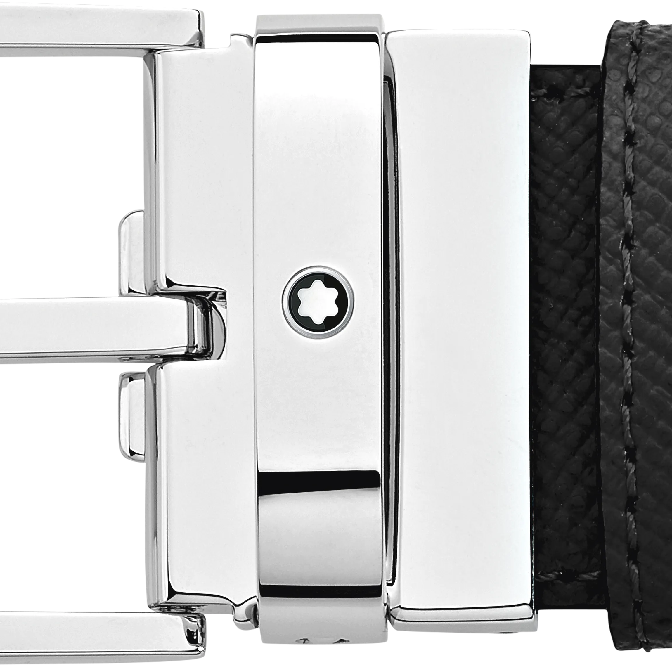 Black/brown 35 mm reversible leather belt