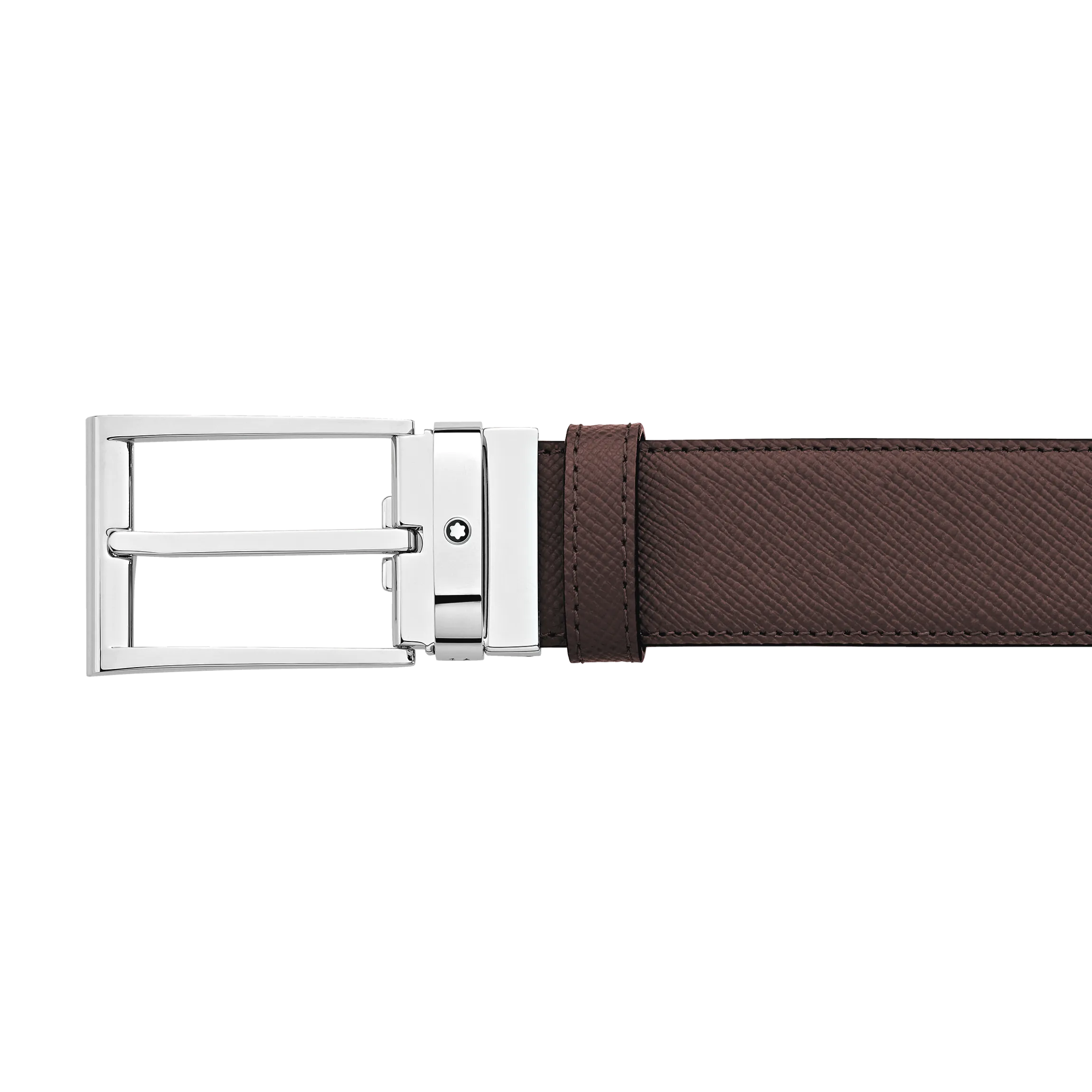 Black/brown 35 mm reversible leather belt