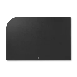 Black leather desk pad