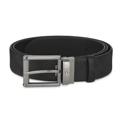 Black 35 mm leather belt