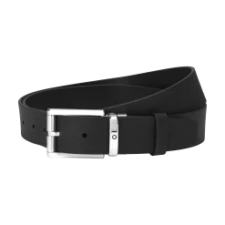 Black 35 mm leather belt