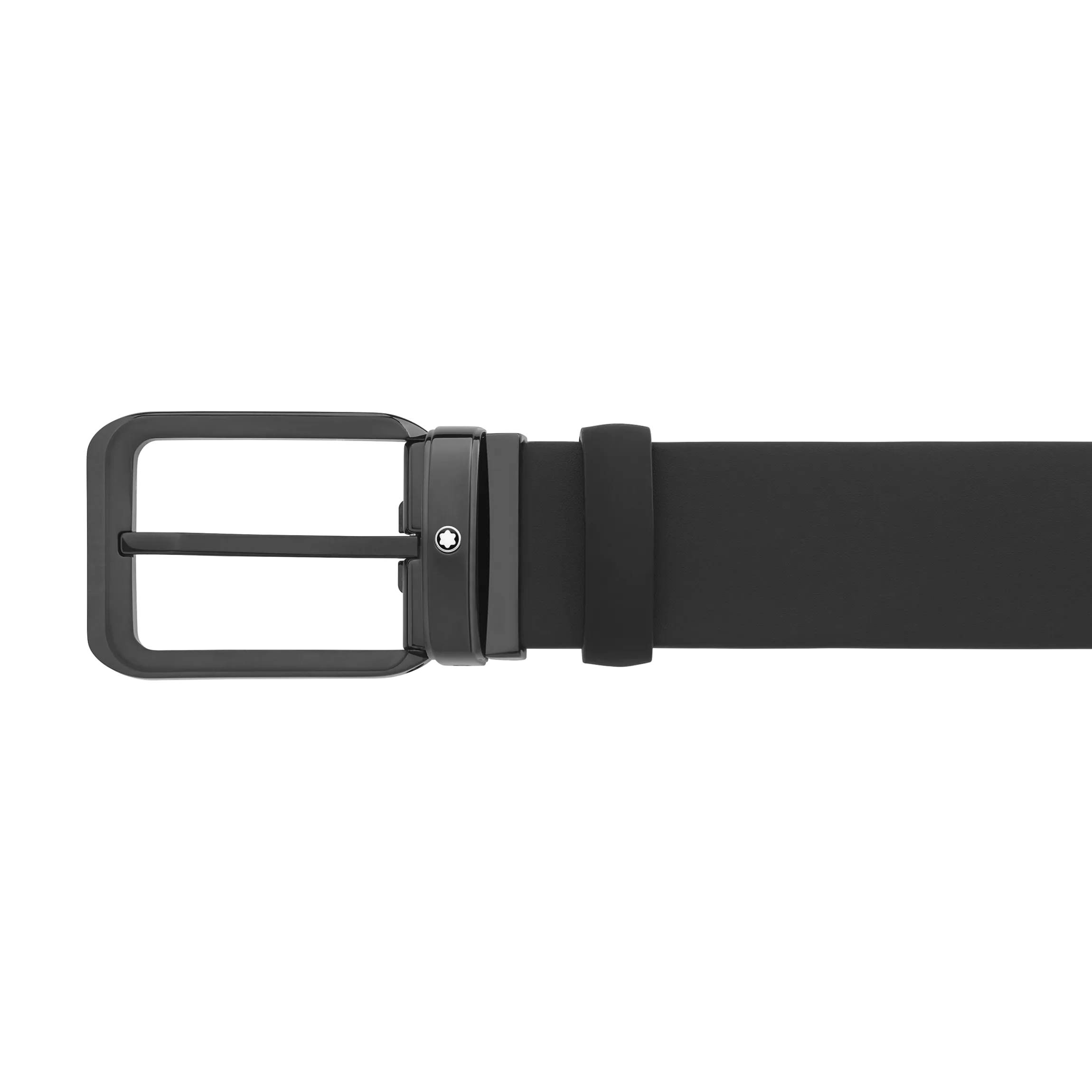 Black 35 mm reversible leather belt