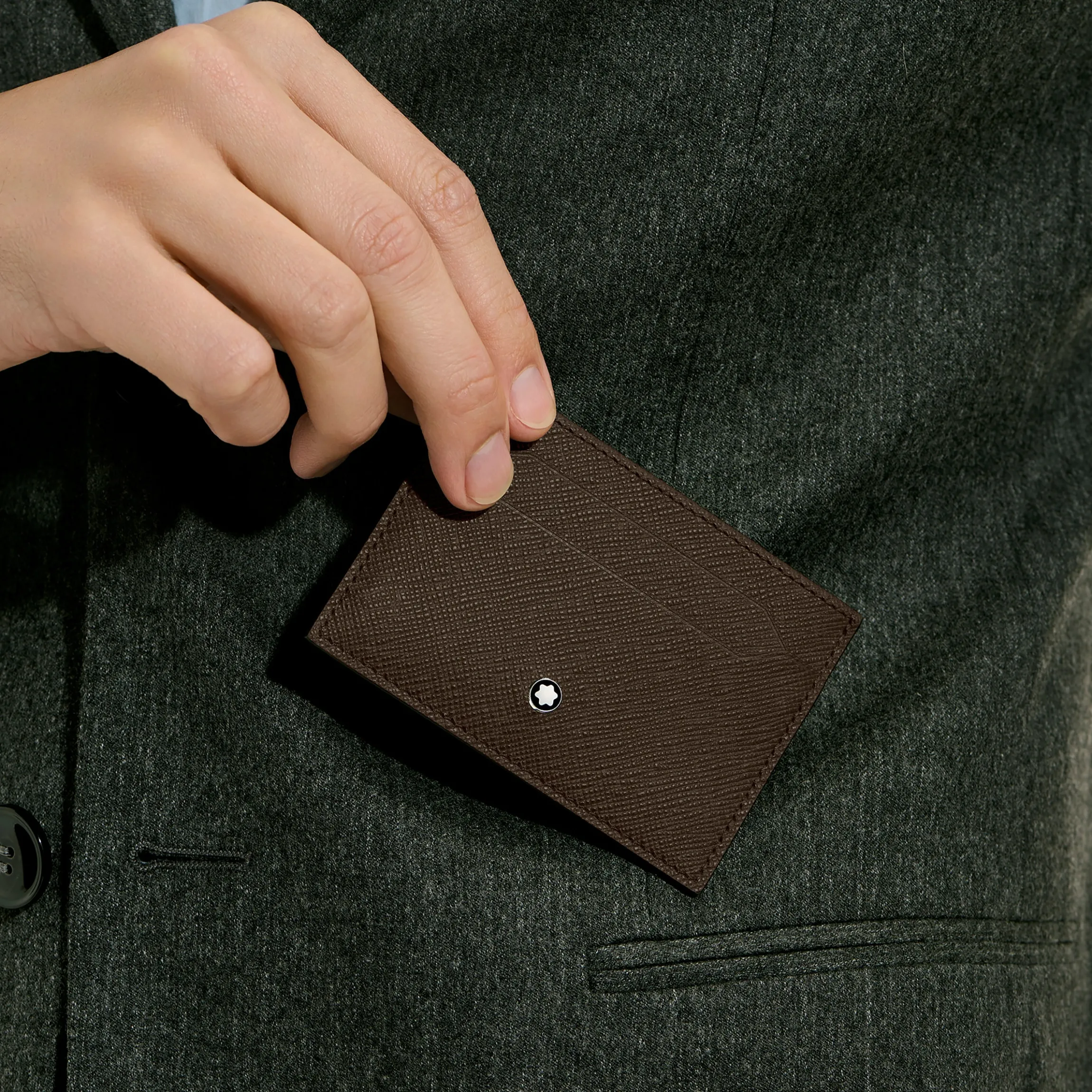Card Holder 5cc in Sartorial Leather