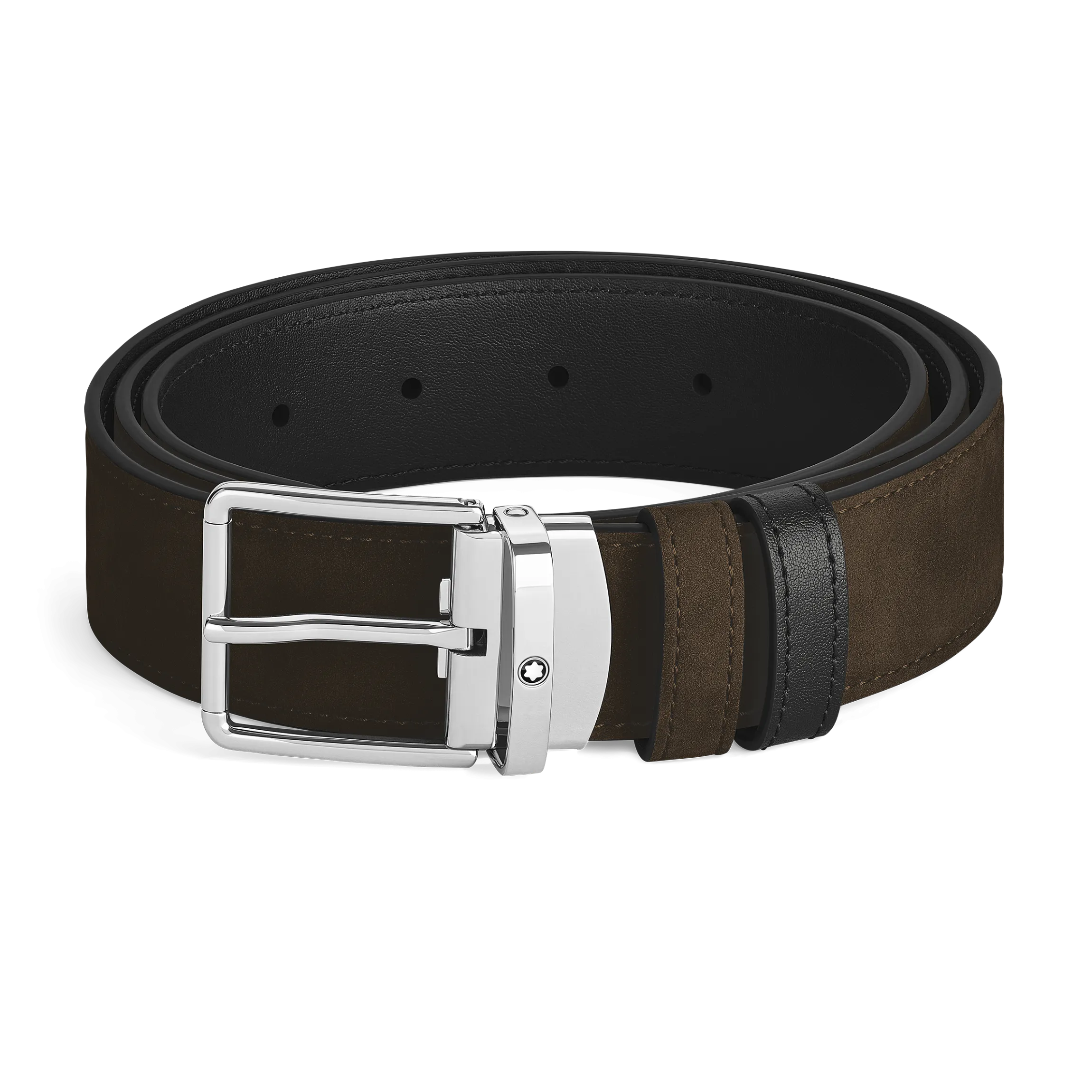 Everyday buckle brown/black 35mm reversible leather belt