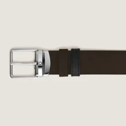 Everyday buckle brown/black 35mm reversible leather belt