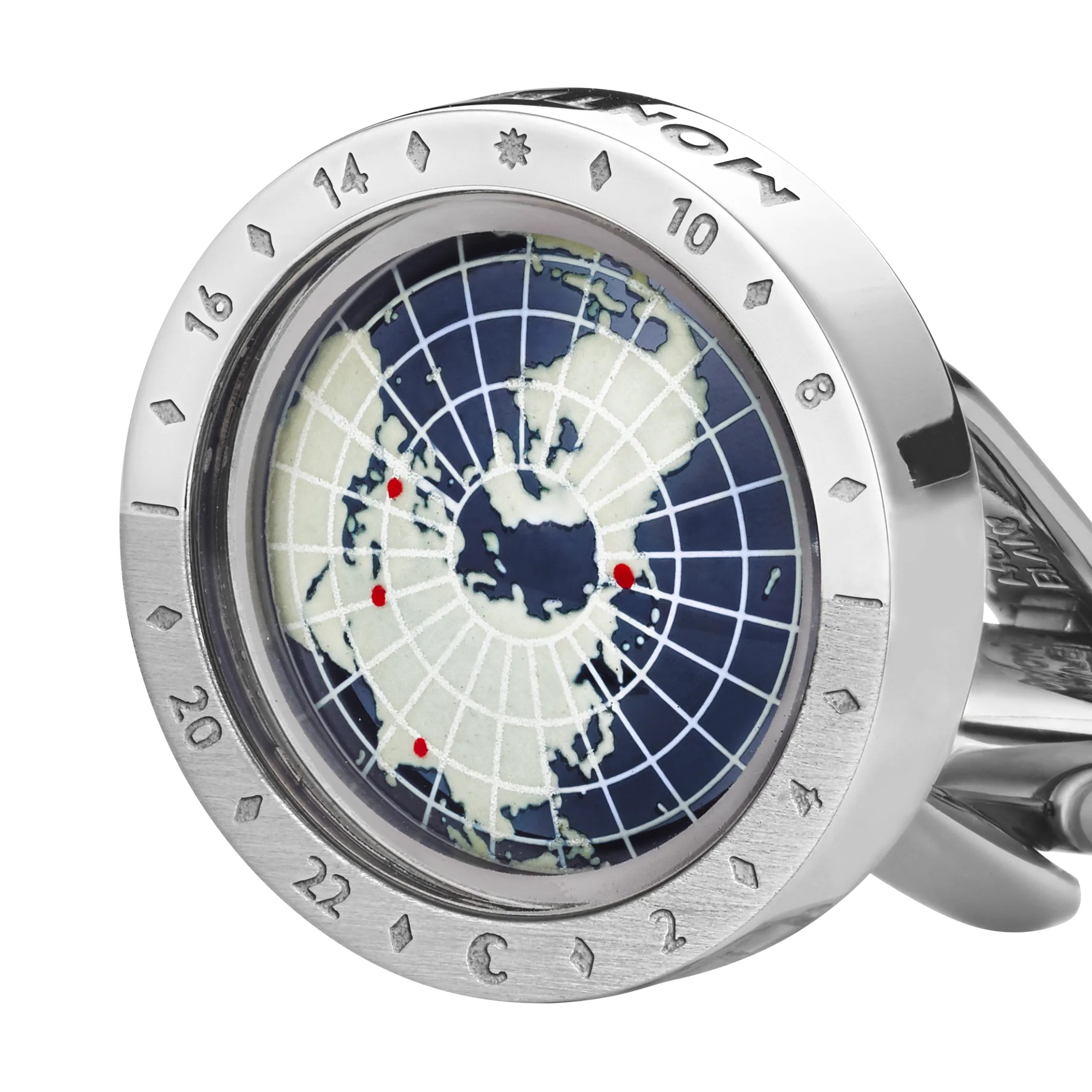 1858 Geosphere Cufflinks Blue
