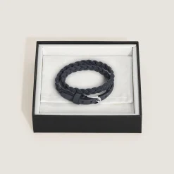 Horseshoe Buckle Adjustable Bracelet in Suede Leather