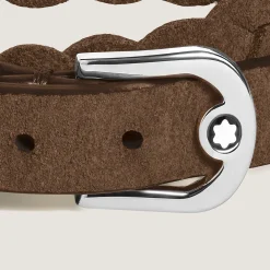 Horseshoe Buckle Adjustable Bracelet in Suede Leather