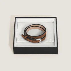 Horseshoe Buckle Adjustable Bracelet in Sartorial Leather