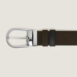 Horseshoe 35 mm Reversible Belt in Suede Leather