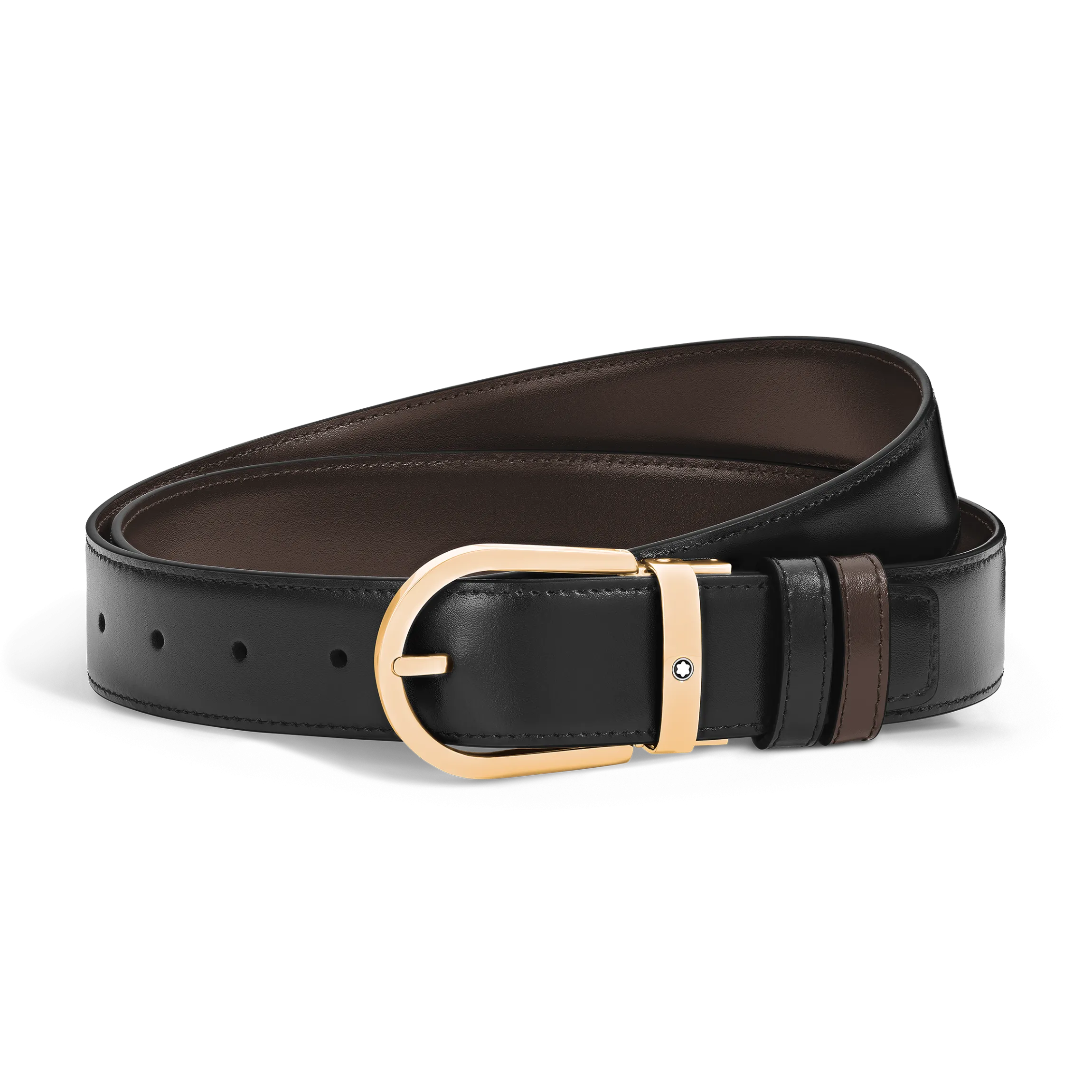 Horseshoe 35 mm Reversible Belt in Meisterstück Leather