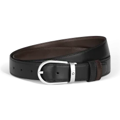 Horseshoe 30 mm Reversible Belt in Meisterstück Leather