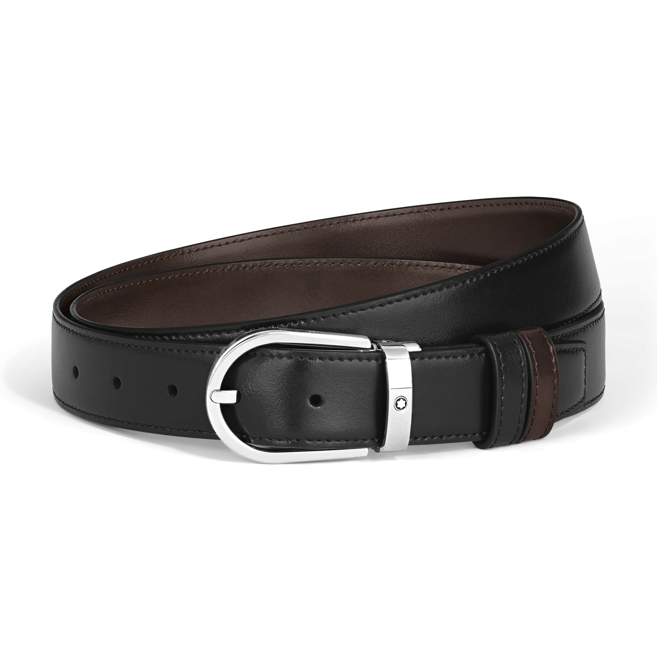 Horseshoe 30 mm Reversible Belt in Meisterstück Leather