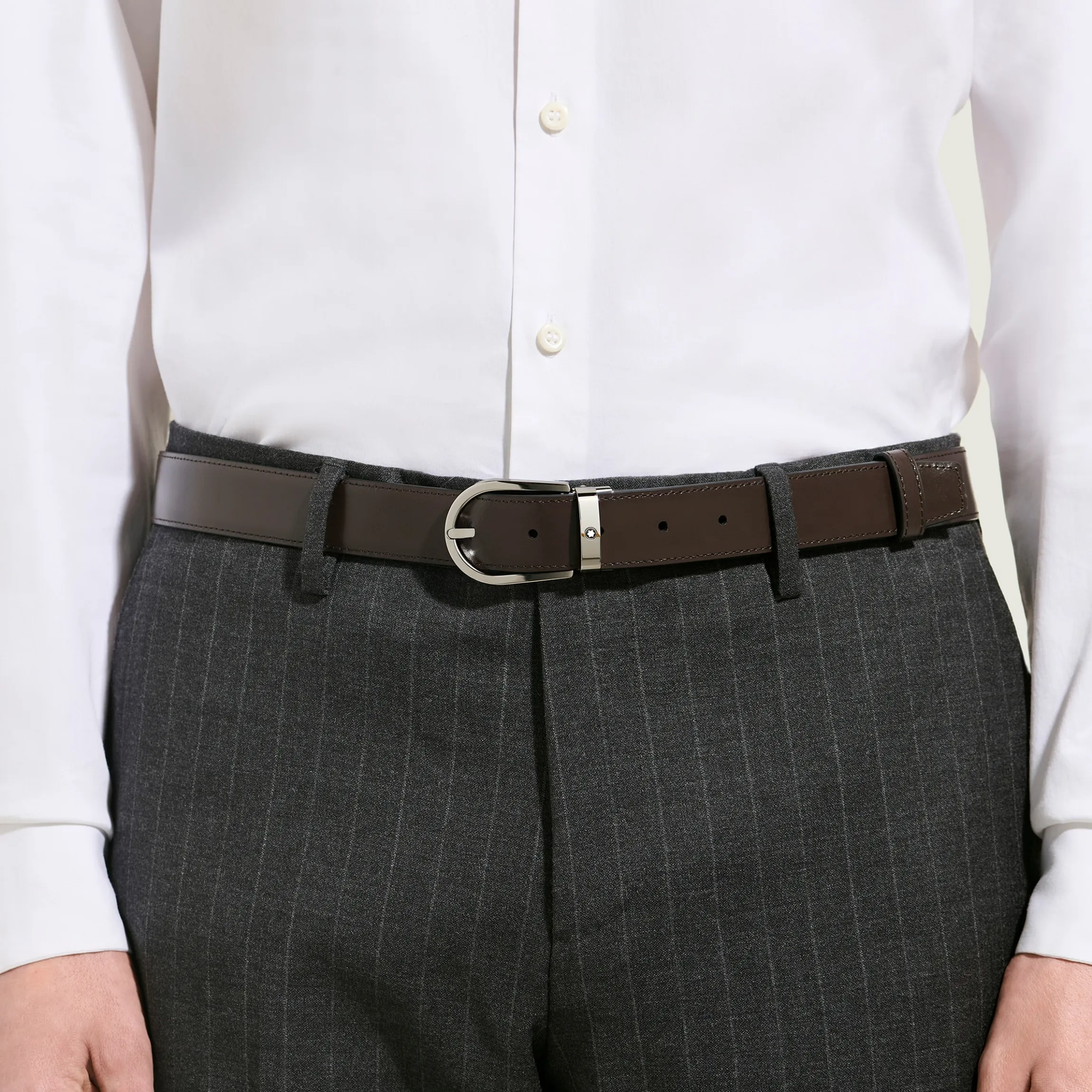 Horseshoe 30 mm Reversible Belt in Meisterstück Leather