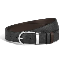 Horseshoe 35 mm Reversible Belt in Grain Leather
