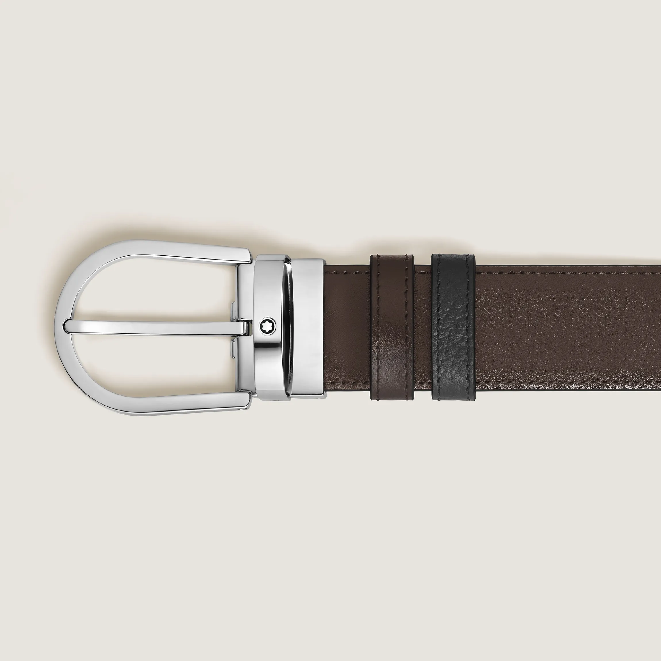 Horseshoe 35 mm Reversible Belt in Grain Leather