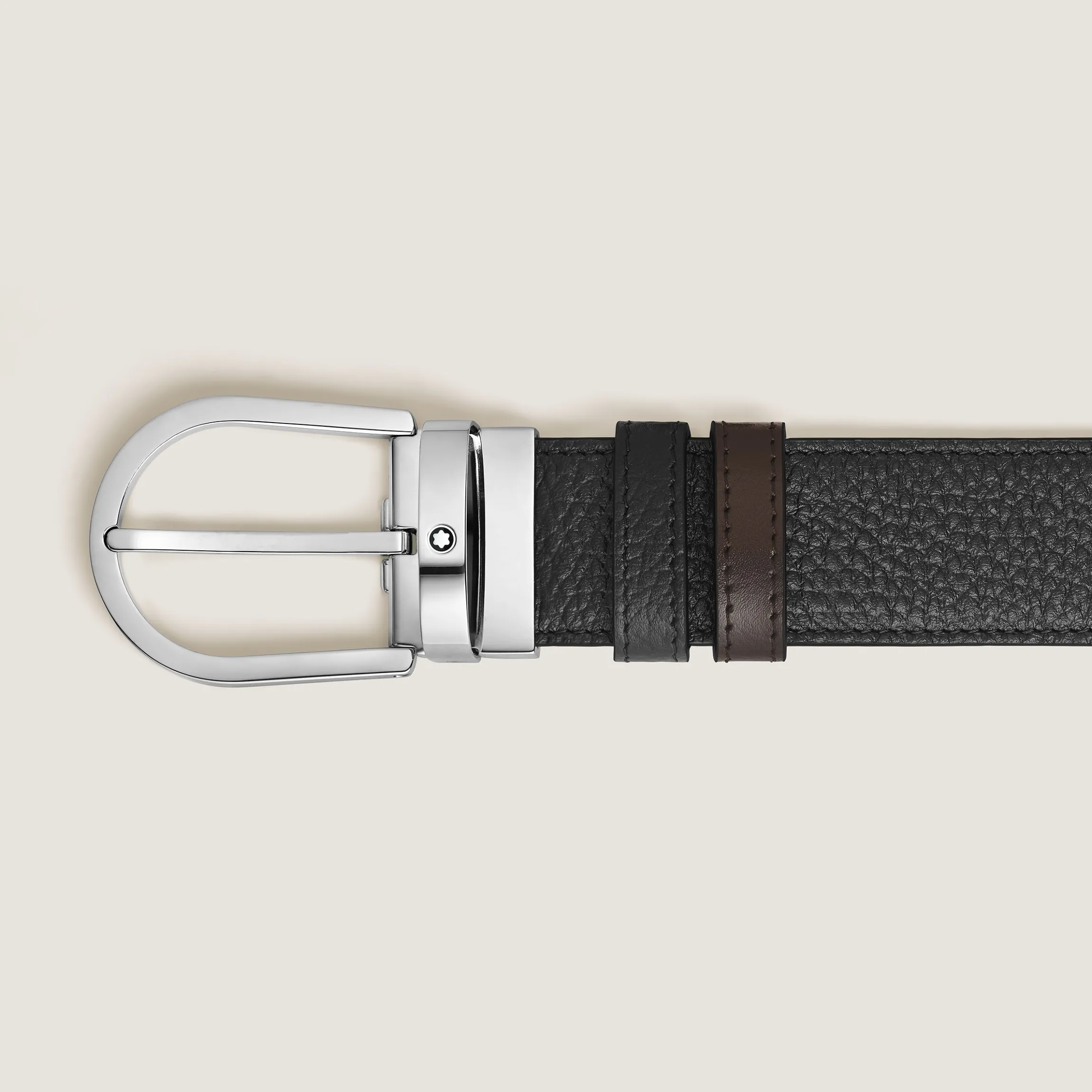 Horseshoe 35 mm Reversible Belt in Grain Leather