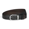 Horseshoe 30 mm Reversible Belt in Grain Leather
