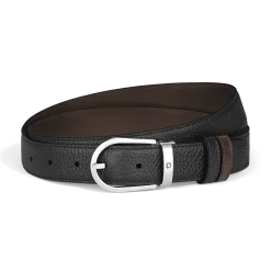 Horseshoe 30 mm Reversible Belt in Grain Leather