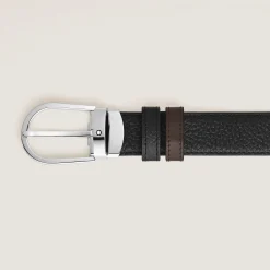 Horseshoe 30 mm Reversible Belt in Grain Leather
