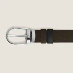 Horseshoe 30 mm Reversible Belt in Suede Leather