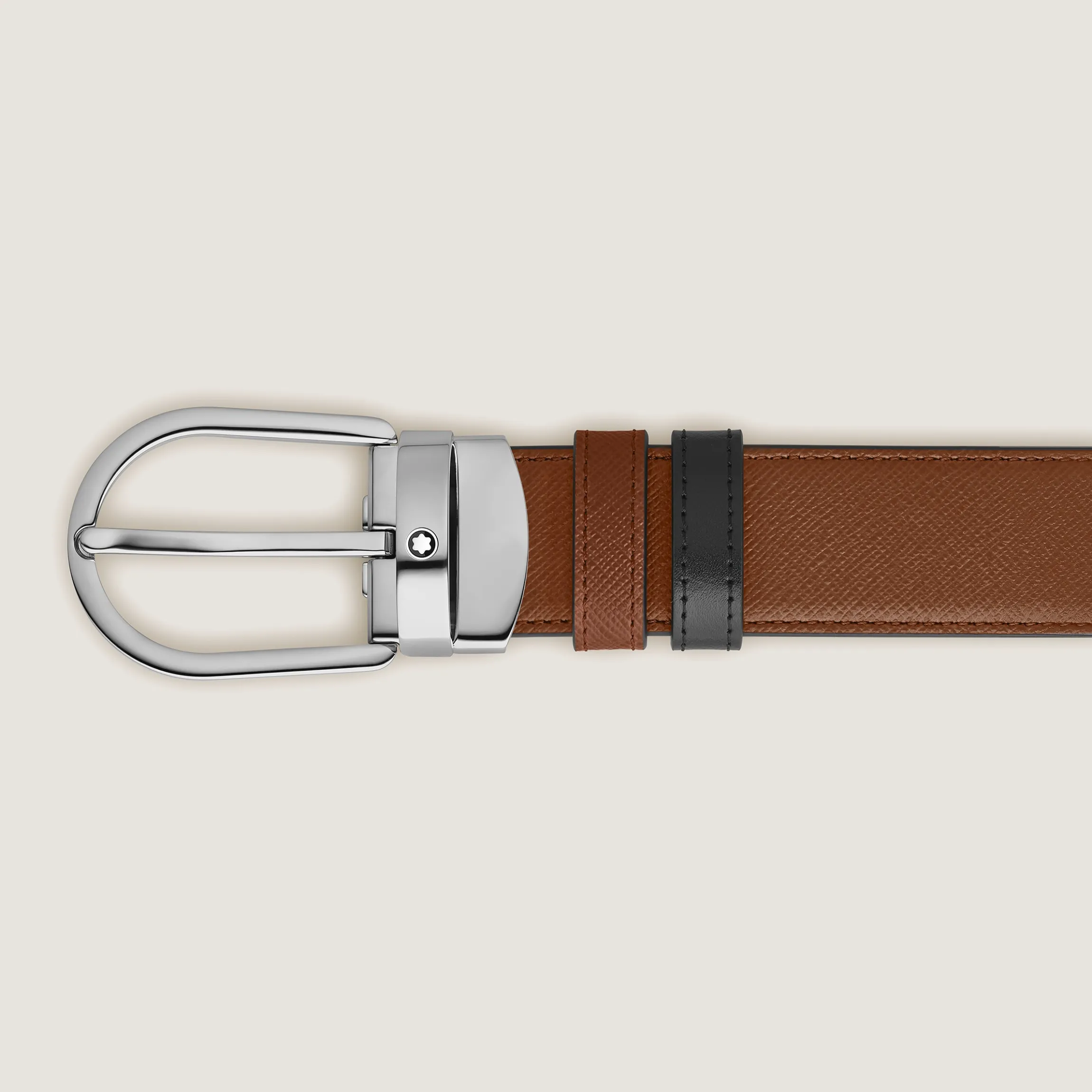 Horseshoe 30 mm Reversible Belt in Sartorial Leather