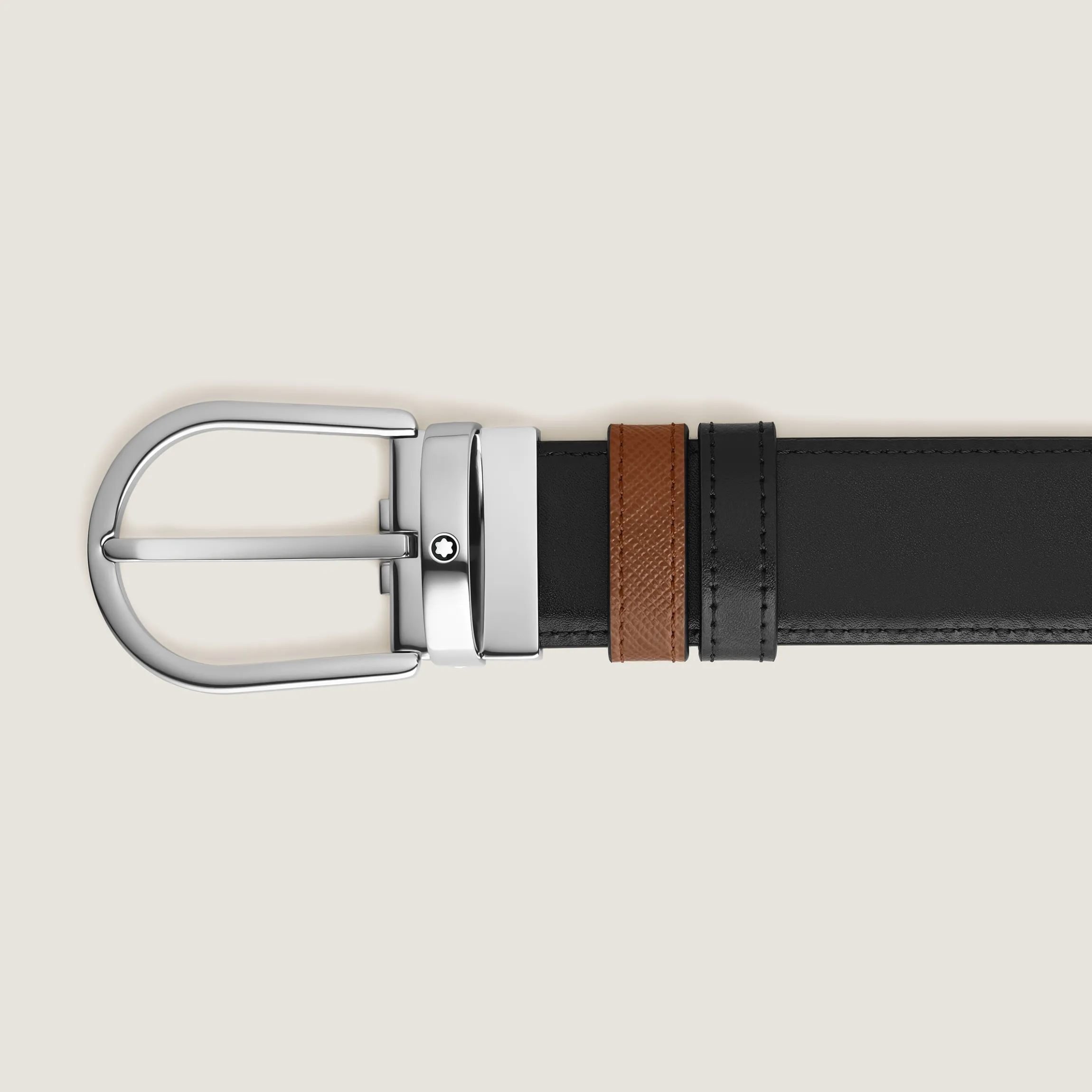 Horseshoe 35 mm Reversible Belt in Sartorial Leather