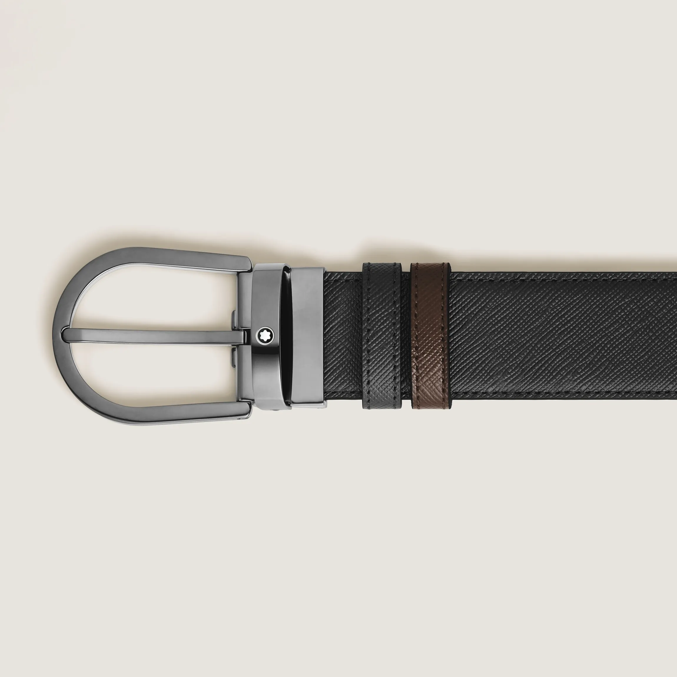 Horseshoe 35 mm Reversible Belt in Sartorial Leather