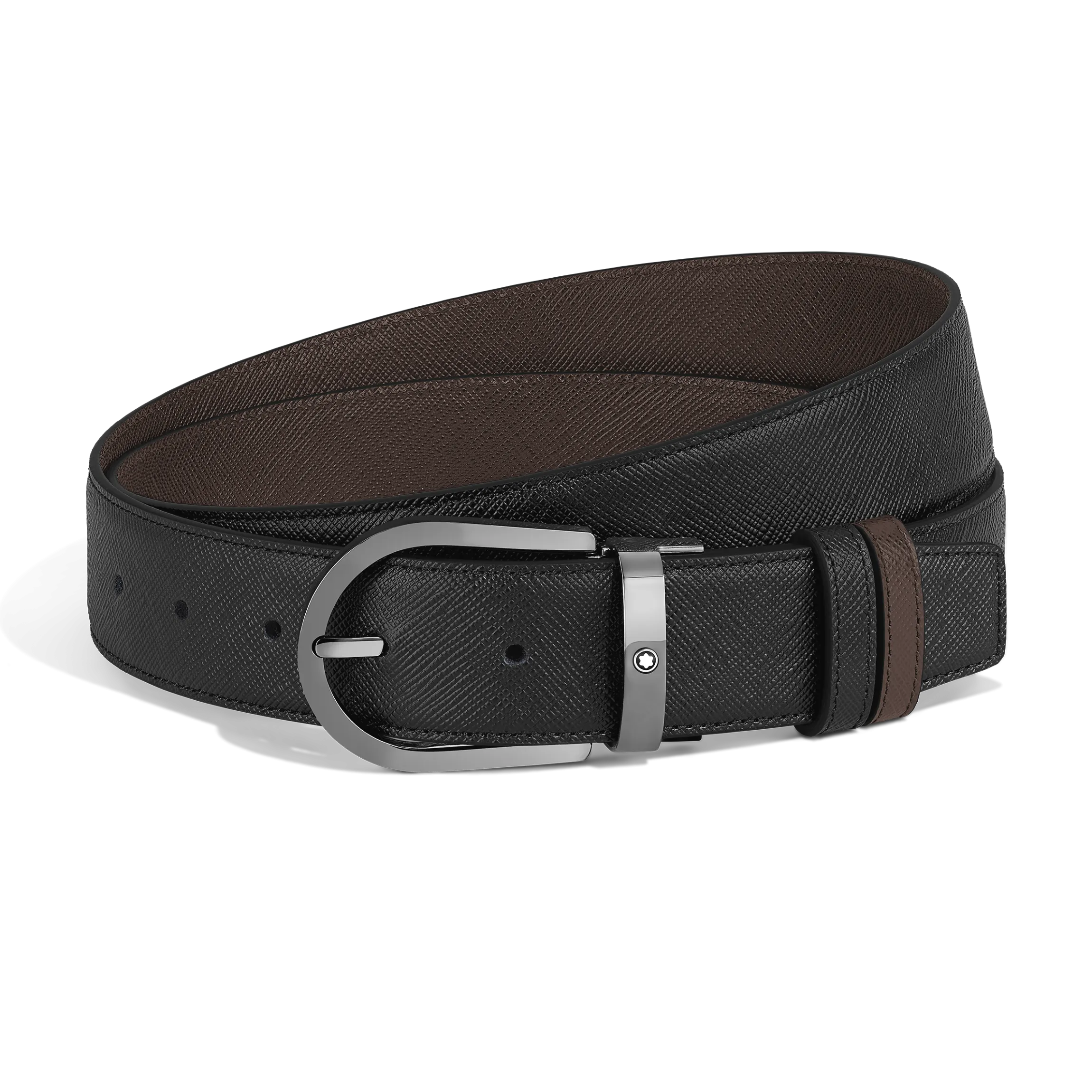 Horseshoe 35 mm Reversible Belt in Sartorial Leather