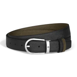 Horseshoe 30 mm Reversible Belt in Sartorial Leather