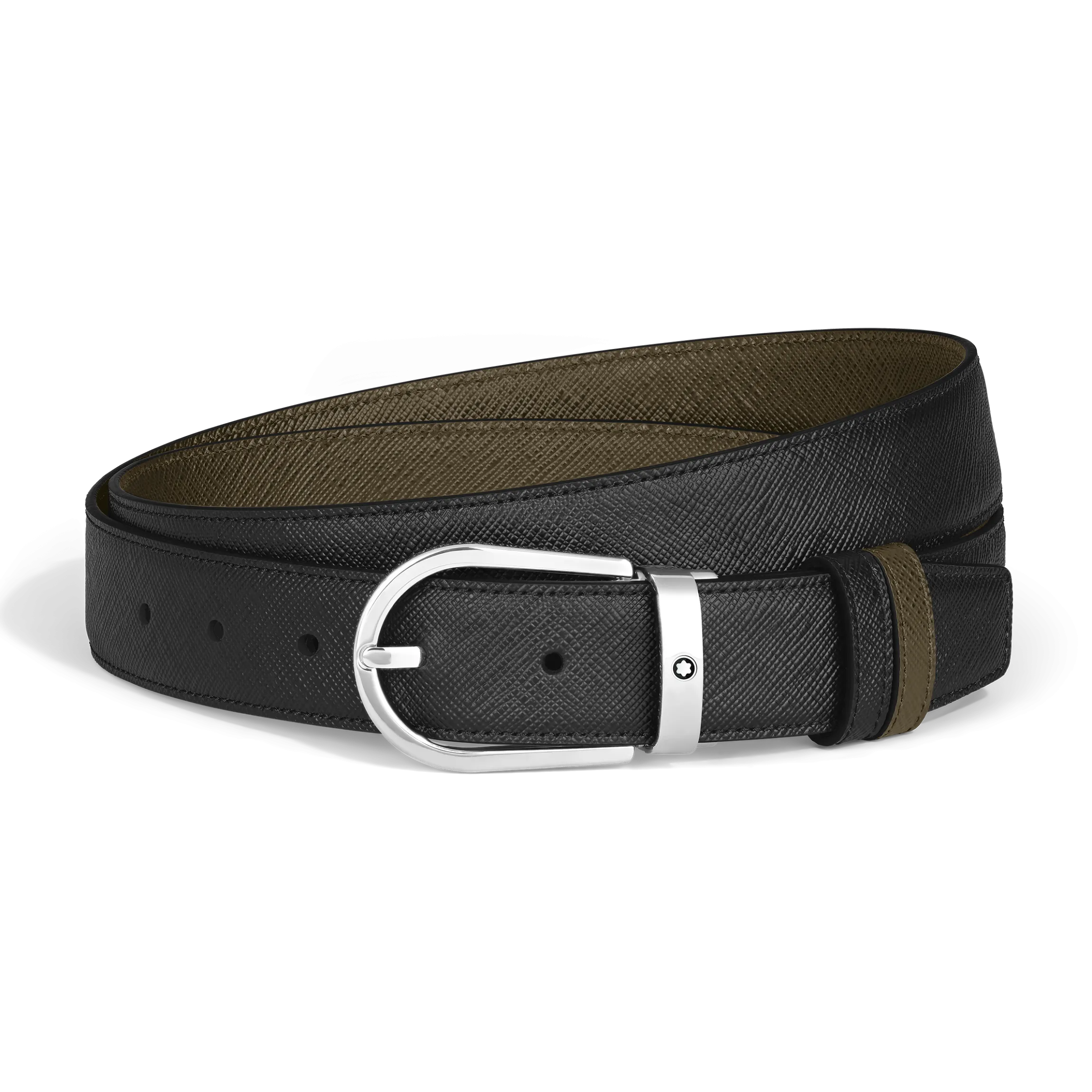 Horseshoe 30 mm Reversible Belt in Sartorial Leather
