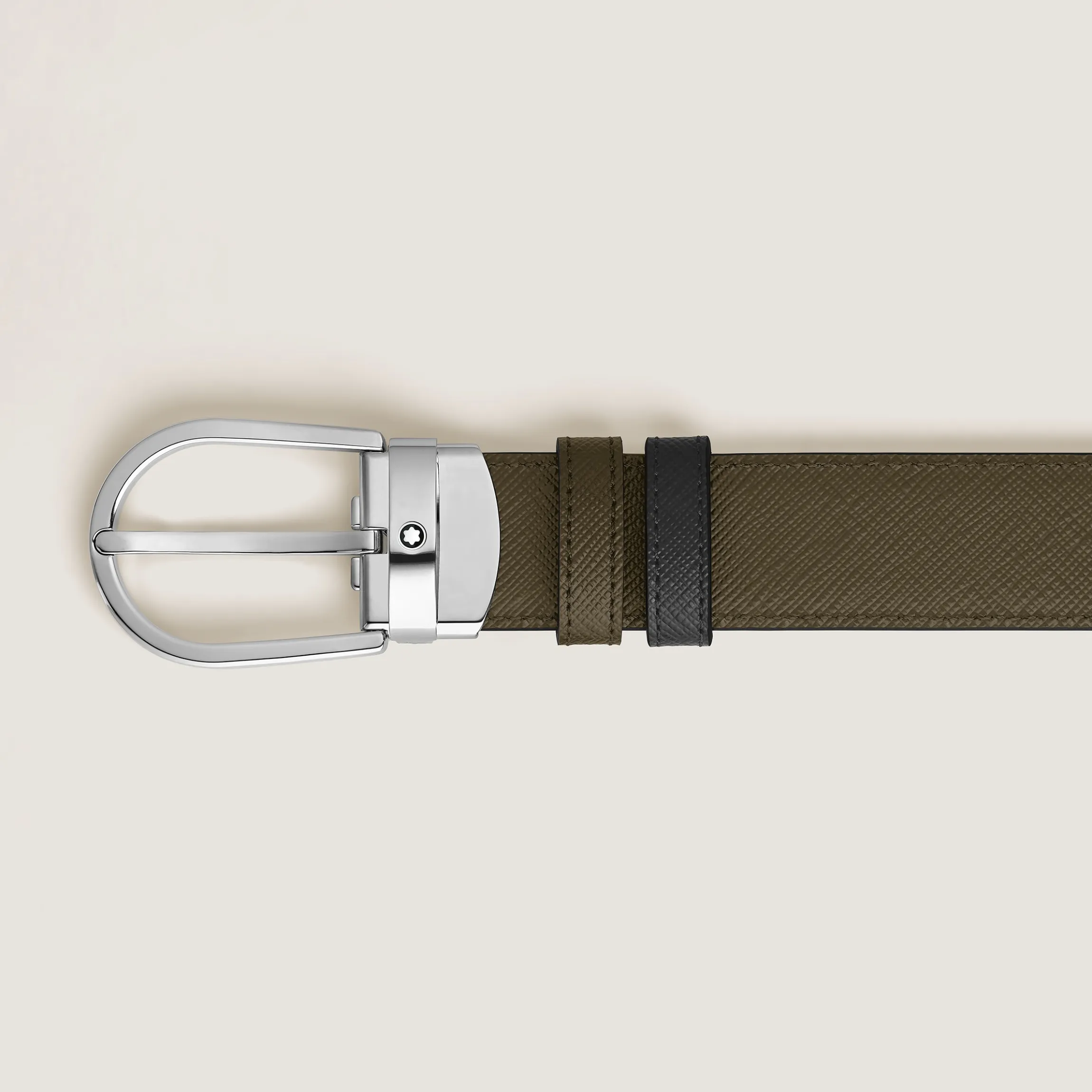 Horseshoe 30 mm Reversible Belt in Sartorial Leather