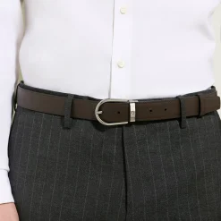 Horseshoe 30 mm Reversible Belt in Sartorial Leather