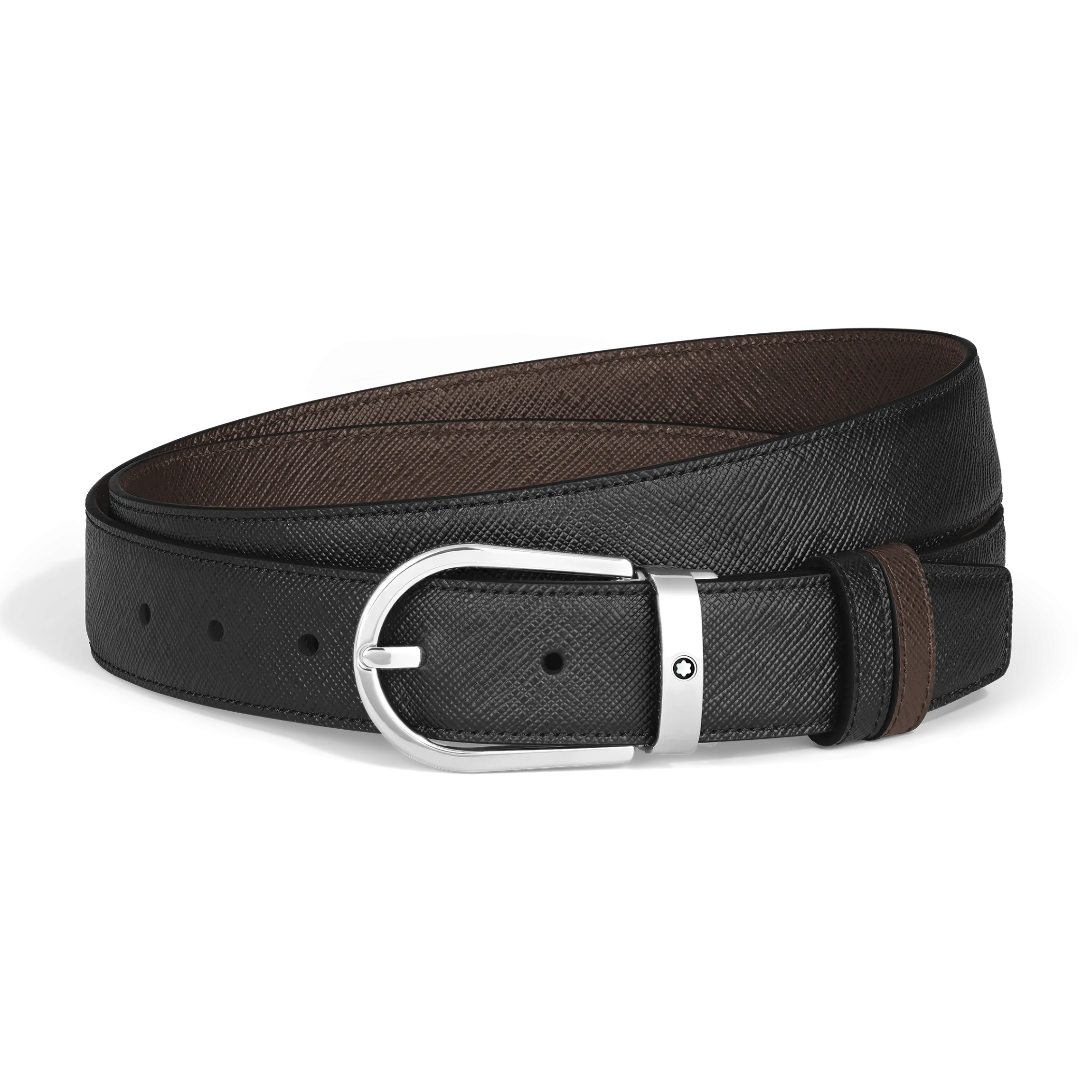 Horseshoe 30 mm Reversible Belt in Sartorial Leather