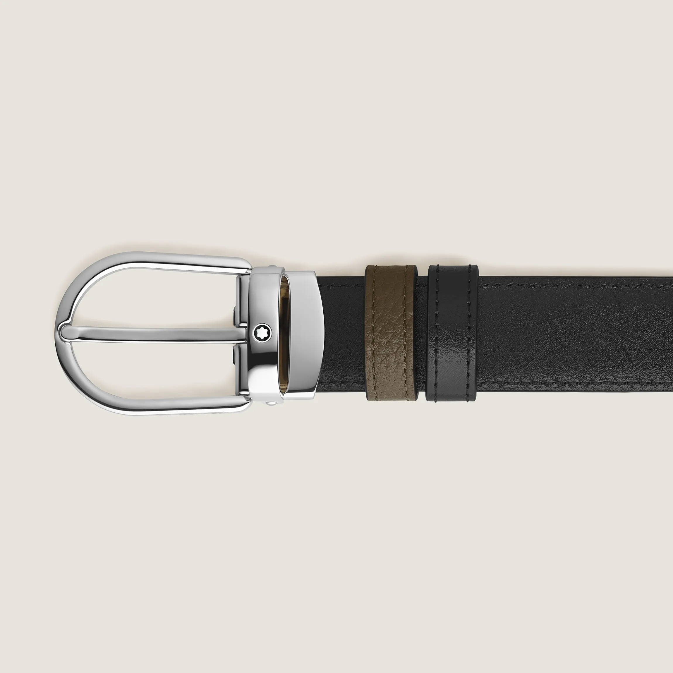 Horseshoe 30 mm Reversible Belt in Grain Leather