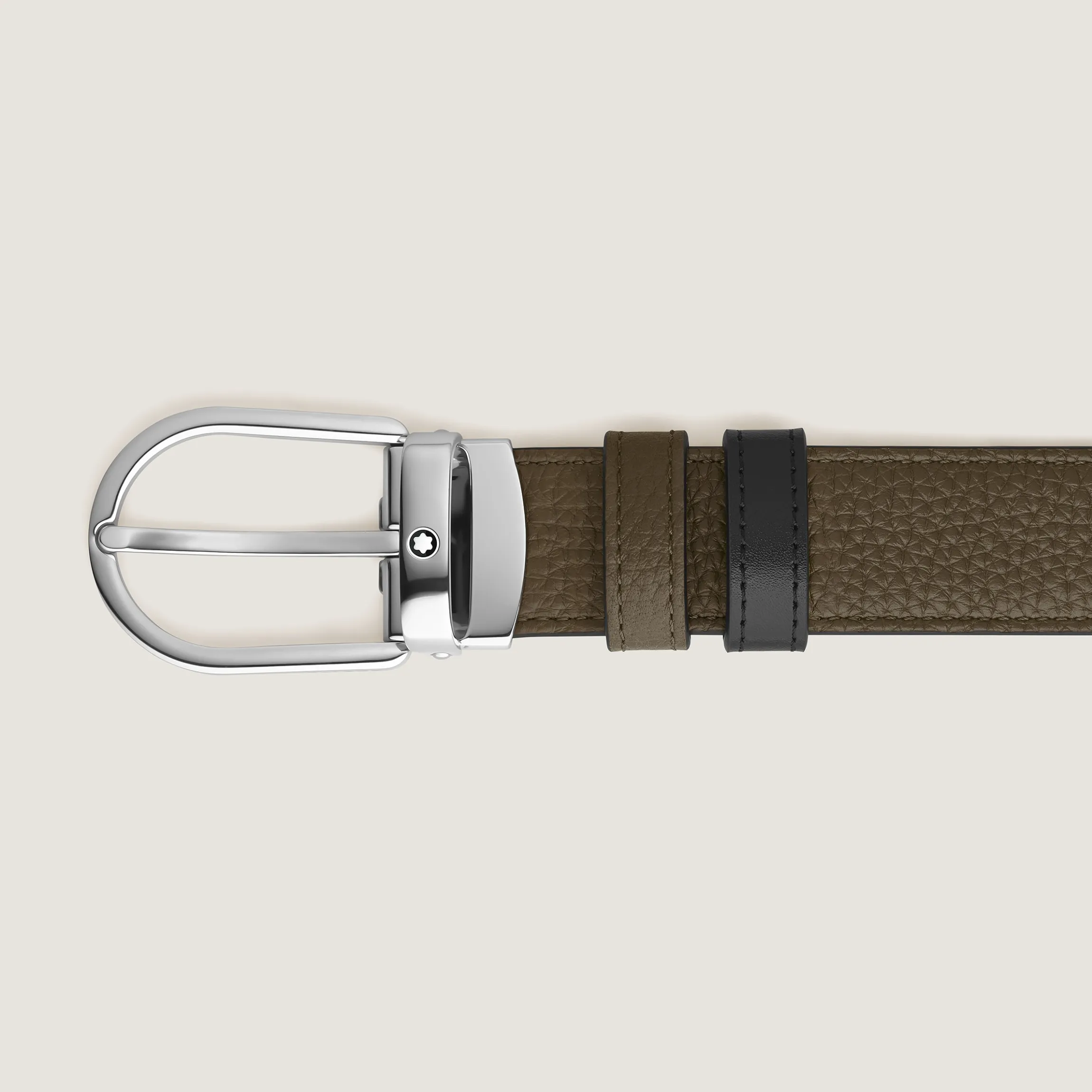 Horseshoe 30 mm Reversible Belt in Grain Leather