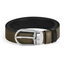 Horseshoe 30 mm Reversible Belt in Grain Leather