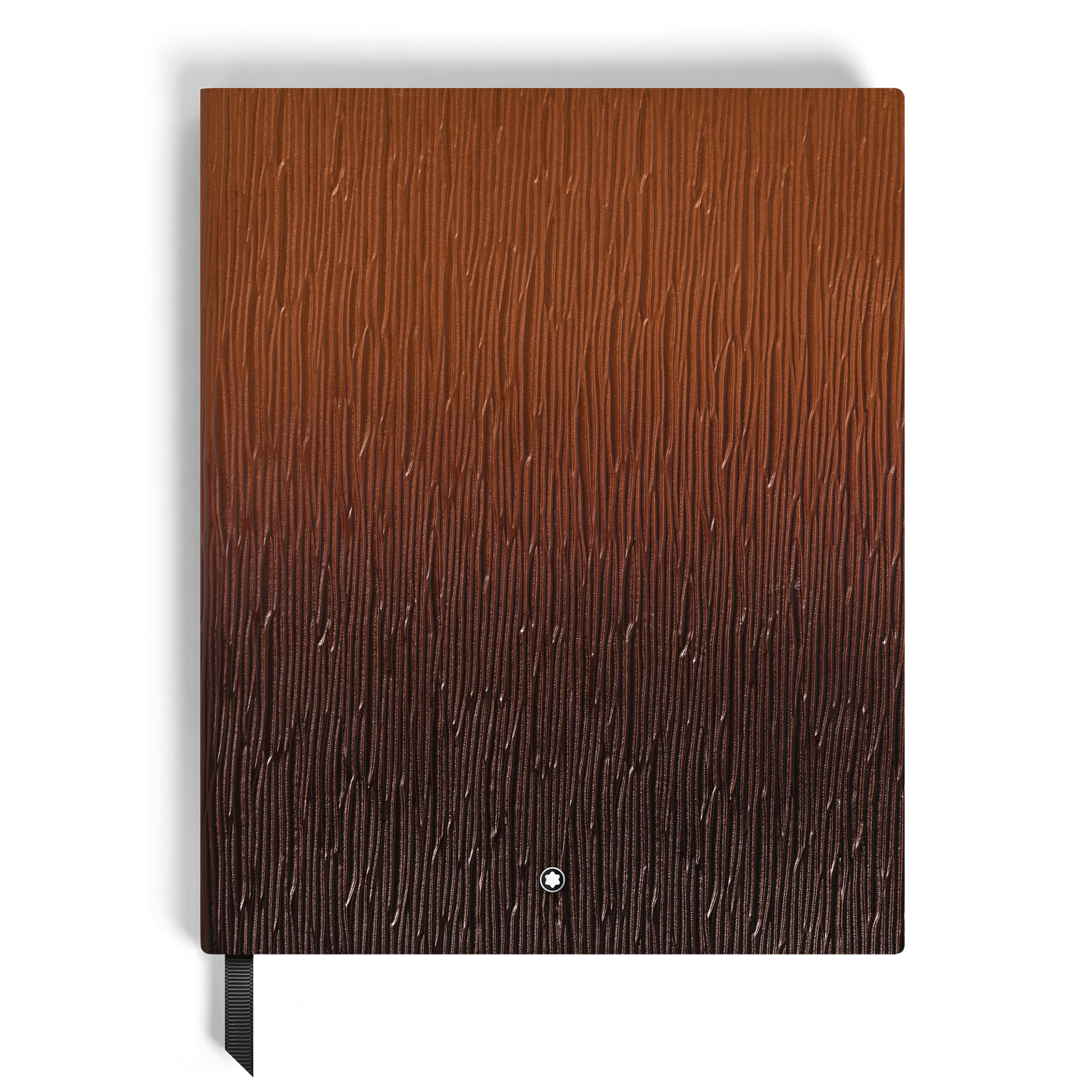 Large Notebook in Corteccia Sfumato Leather, Lined Pages