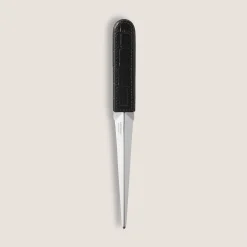 Letter Opener, Croco-Embossed Leather, Black