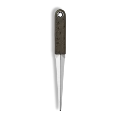 Letter Opener, Ostrich-Embossed Leather, Khaki