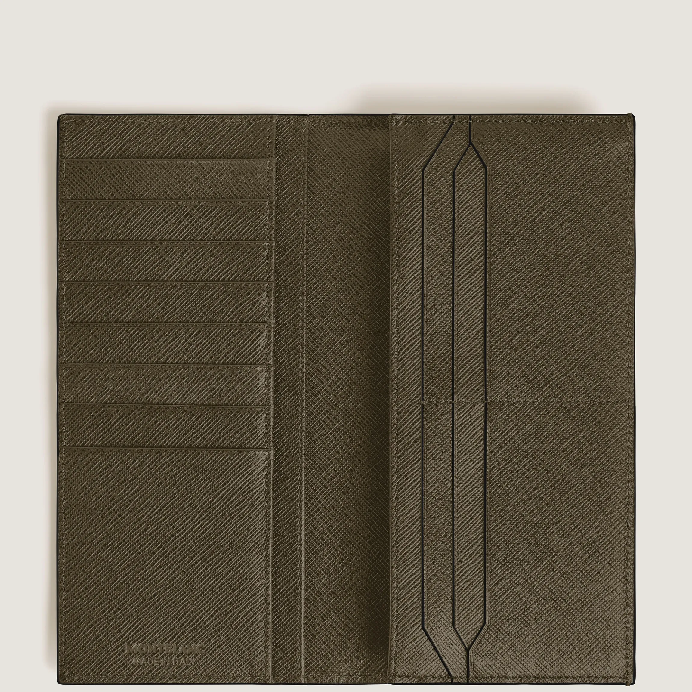 Long Wallet 14cc with Zip in Sartorial Leather