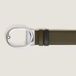 L'Ovale 35 mm Reversible Belt in Sartorial Leather