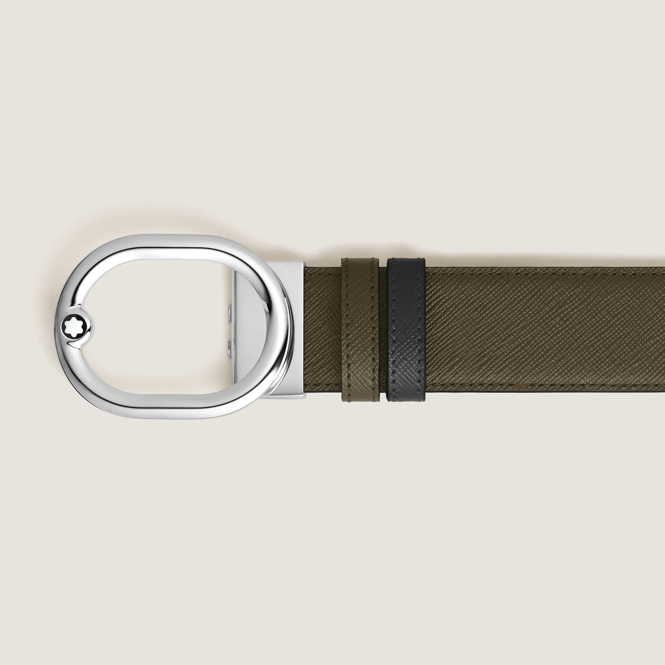 L'Ovale 35 mm Reversible Belt in Sartorial Leather