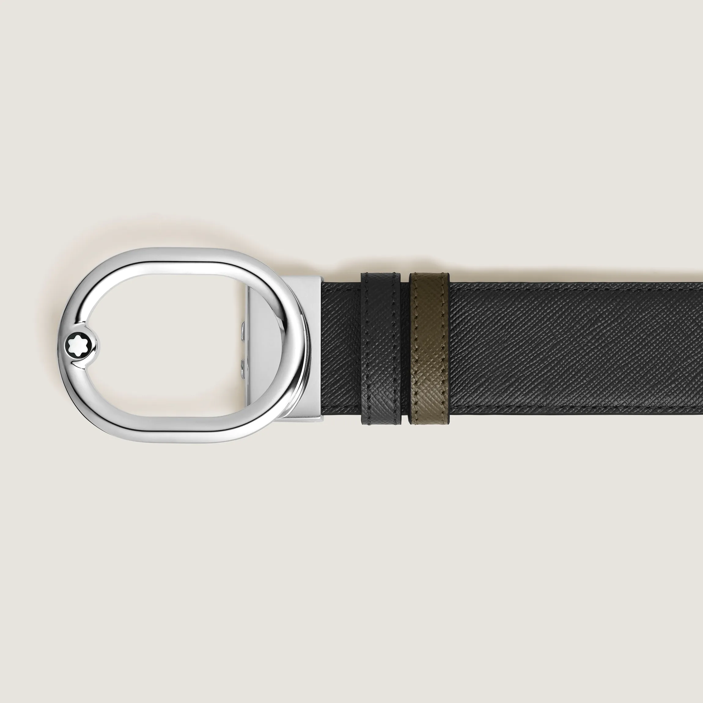 L'Ovale 35 mm Reversible Belt in Sartorial Leather