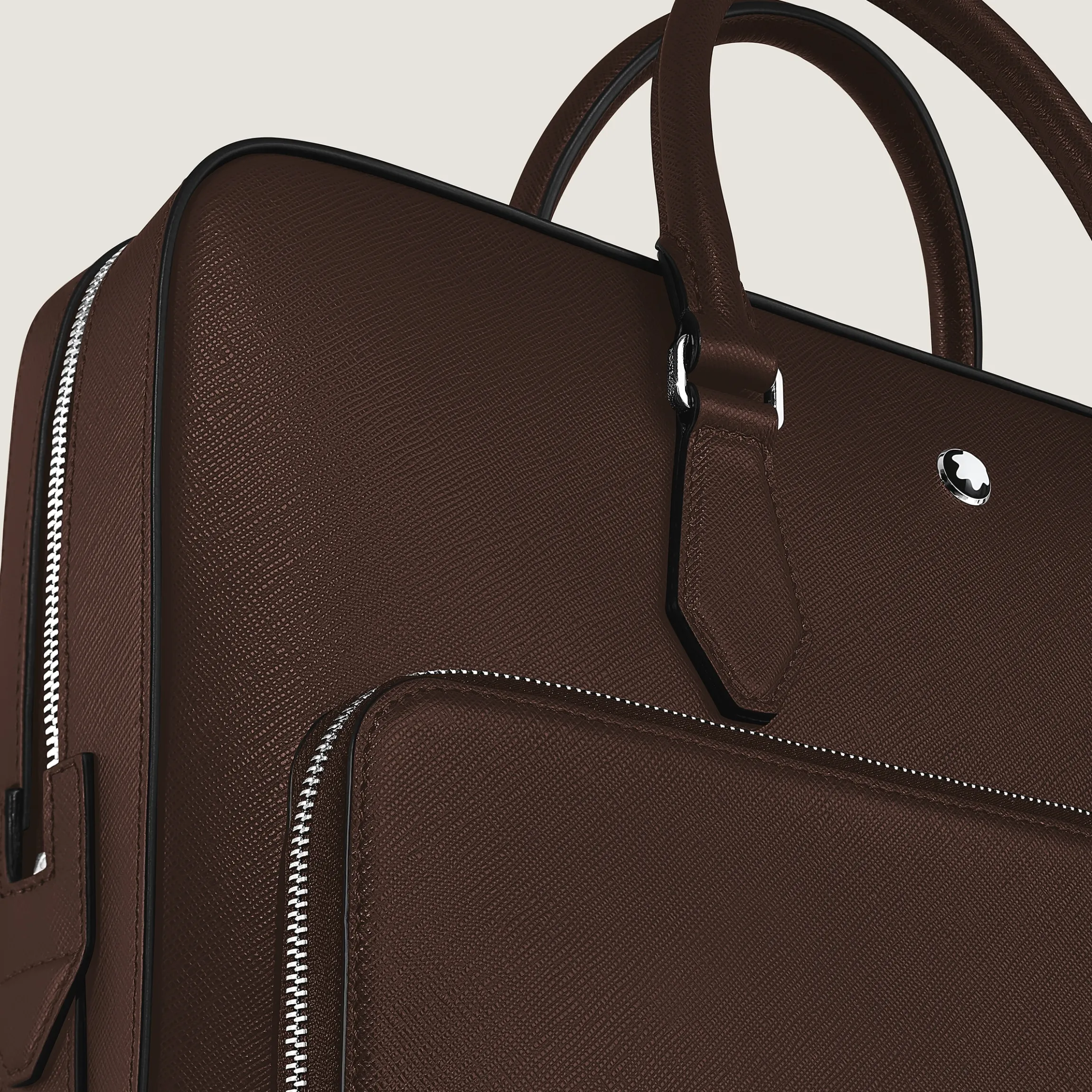 Medium Briefcase with Pocket in Sartorial Leather