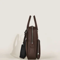 Medium Briefcase with Pocket in Sartorial Leather