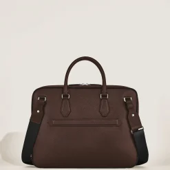 Medium Briefcase with Pocket in Sartorial Leather
