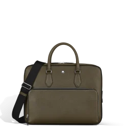 Medium Briefcase with Pocket in Sartorial Leather